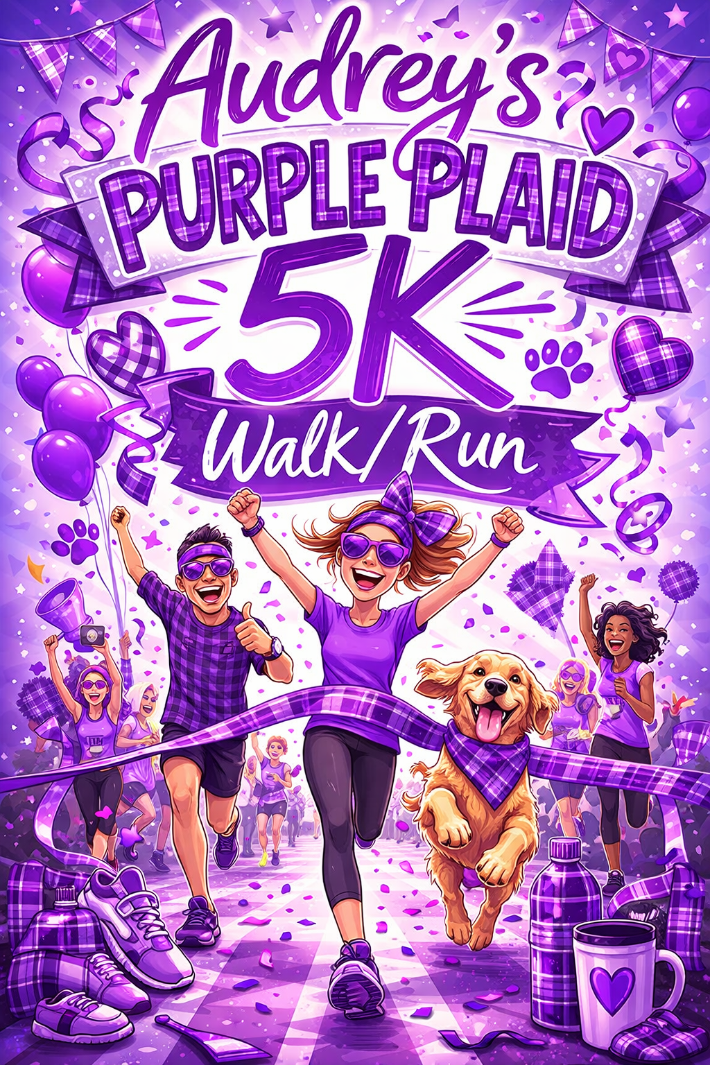 Audrey’s Purple Plaid 5K